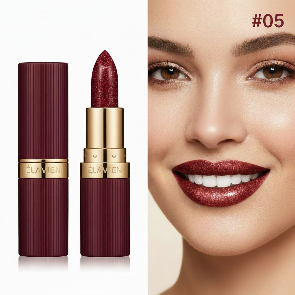 Élavien Lipstick #05 - Lighter Wine Red